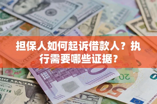 武汉担保人如何起诉借款人？执行需要哪些证据？