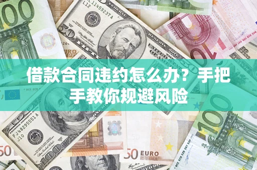 武汉借款合同违约怎么办？手把手教你规避风险