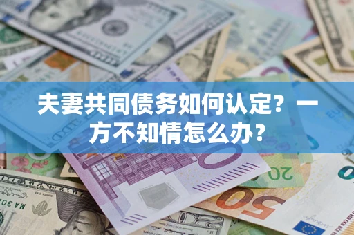 武汉夫妻共同债务如何认定？一方不知情怎么办？