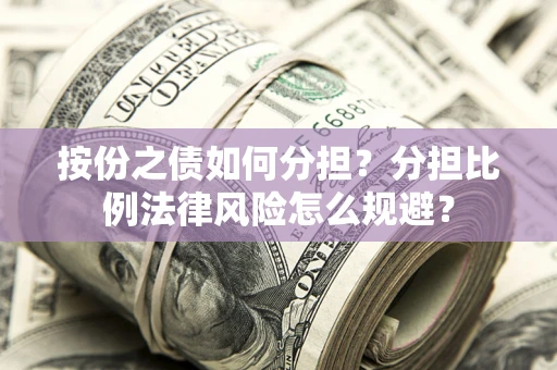 武汉按份之债如何分担？分担比例法律风险怎么规避？