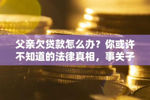 武汉父亲欠贷款怎么办？你或许不知道的法律真相，事关子女未来