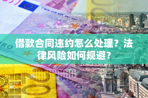 武汉借款合同违约怎么处理？法律风险如何规避？