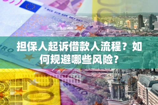 武汉担保人起诉借款人流程？如何规避哪些风险？