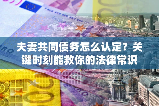 武汉夫妻共同债务怎么认定？关键时刻能救你的法律常识