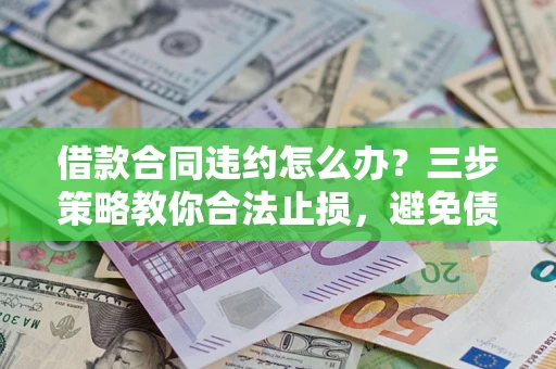 武汉借款合同违约怎么办？三步策略教你合法止损，避免债务危机升级