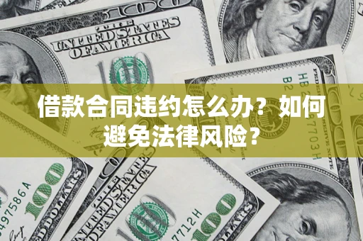 武汉借款合同违约怎么办？如何避免法律风险？
