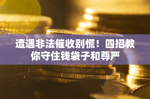 武汉遭遇非法催收别慌！四招教你守住钱袋子和尊严