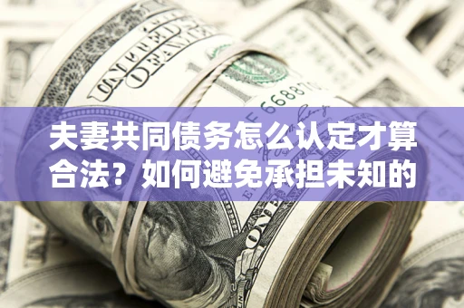 武汉夫妻共同债务怎么认定才算合法？如何避免承担未知的债务风险？